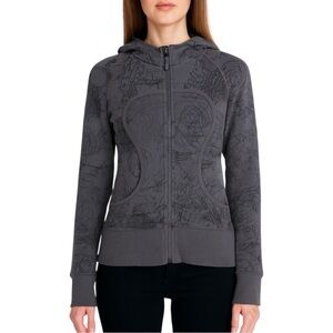 Lululemon Lightweight Zip Hoodie Scribble Graphic
Blue Size 4 Doodles Print